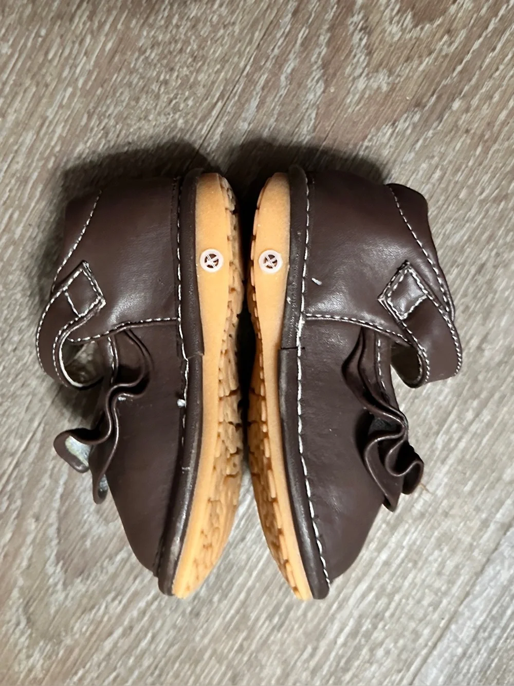 Laniecakes toddler baby  Mary Jane shoes ruffled bow Size 3 Alligator